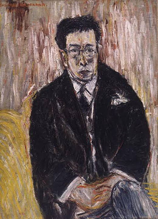 長谷川利行「岸田国士像」1930.jpg